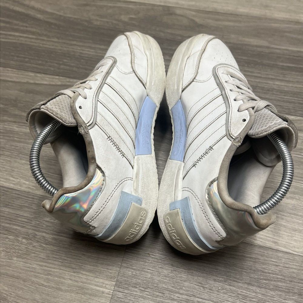 adidas Postmove SE H03744 Women Size 7 Sneakers‎ White Silver Iridescent Chunky